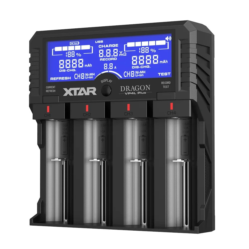 XTAR BATTERY CHARGER DRAGON LI-ION VP4L PLUS