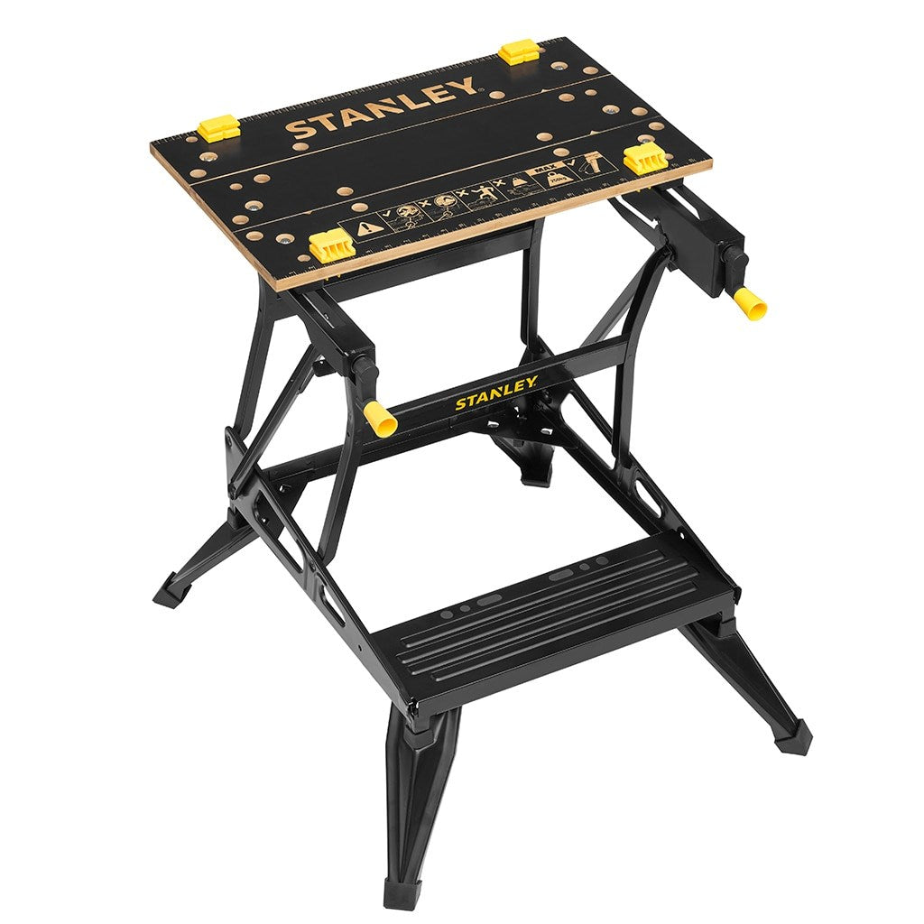 Stanley STST83400-1 Workbench & Vice - Bamboo Worktop, 250 kg Max Load