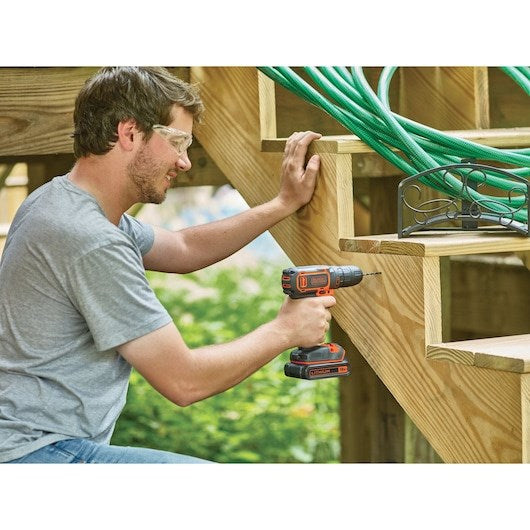BLACK+DECKER Drill-Screwdriver 18V 650 RPM 30 N⋅m BDCDC18-QW