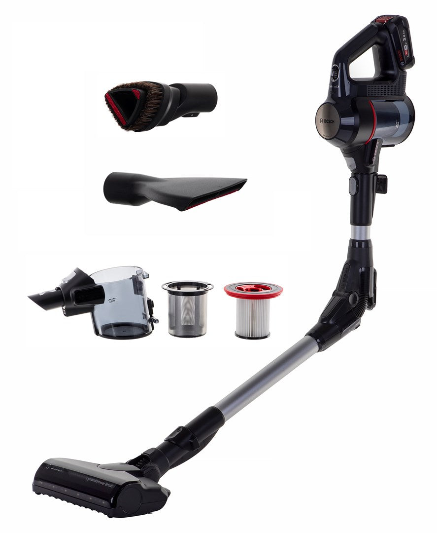 Bosch BBS712A Cordless Stick Vacuum Cleaner Bagless 0.3 L Black Stainless Steel