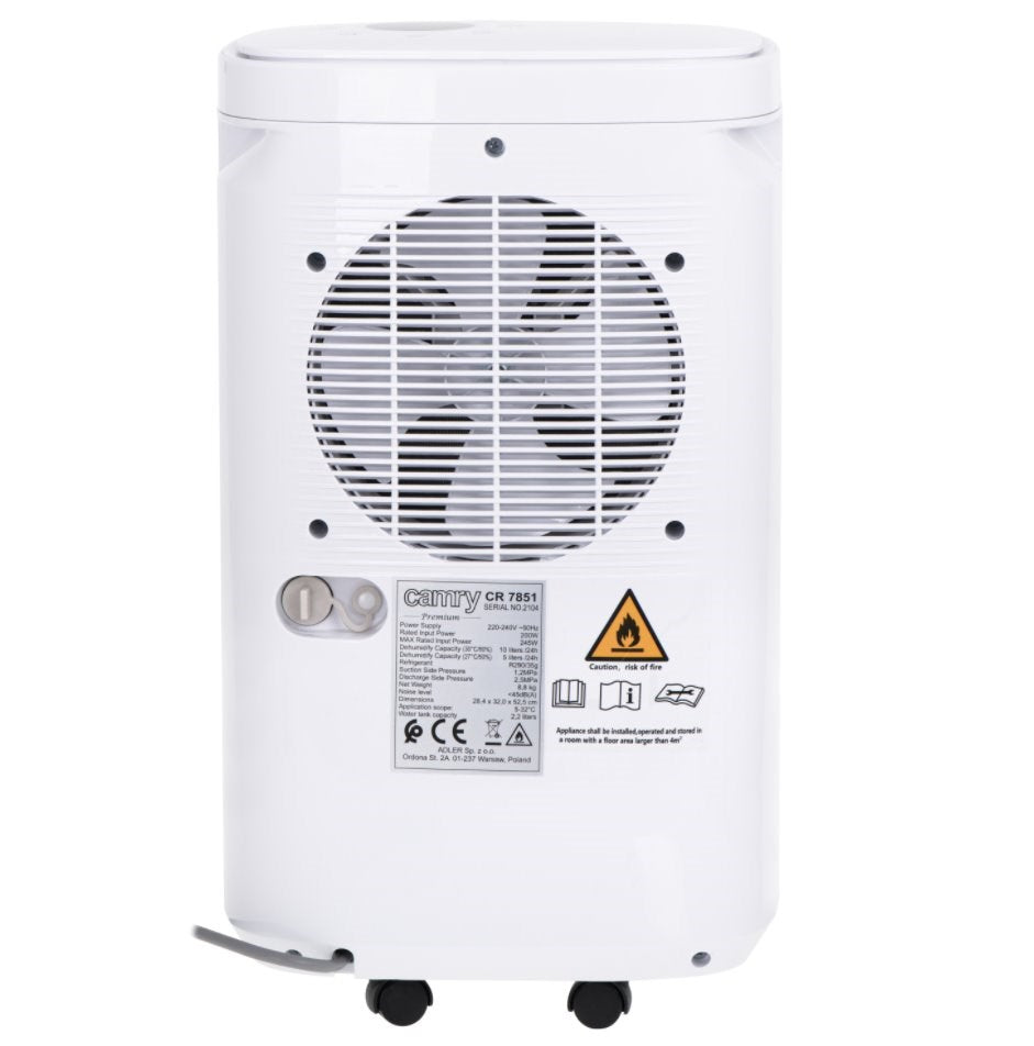 Camry Compressor Dehumidifier CR 7851 10 L LCD Display