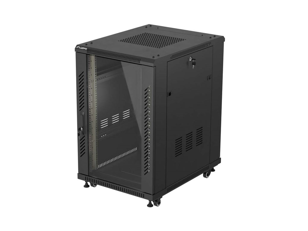 Lanberg Floor Standing Rack Cabinet 18U 800 kg Black FF01-6818-12B