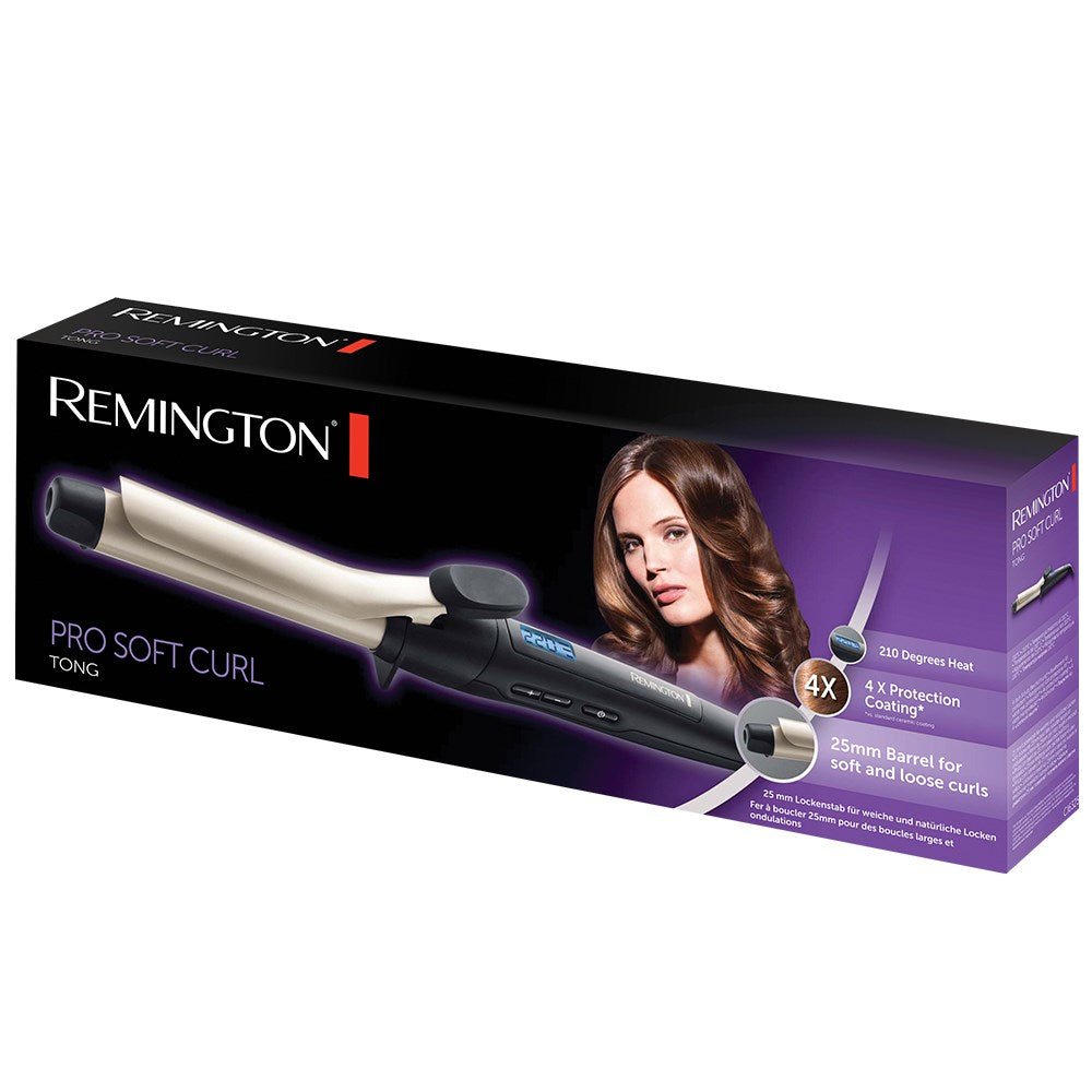 Remington Curling Iron CI6325 - Hair Styling Tool - Warm Silver, Black