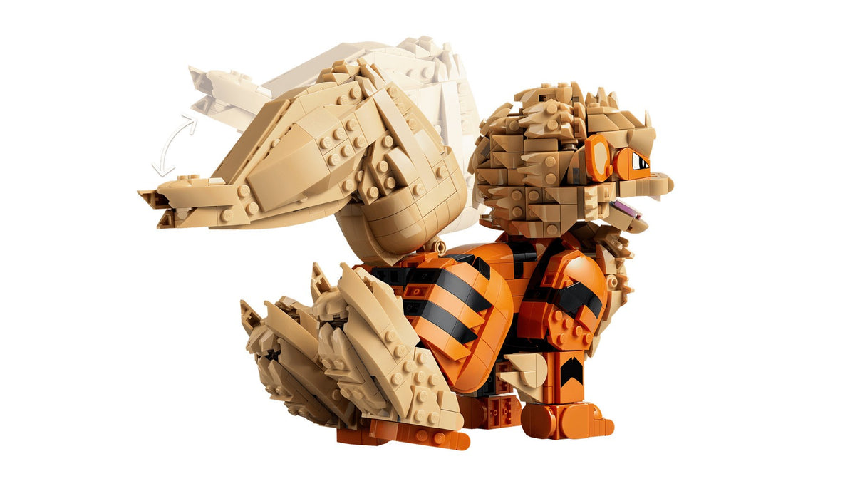 LEGO POKÉMON Arcanine Building Set, 1190 Elements, Model 72160
