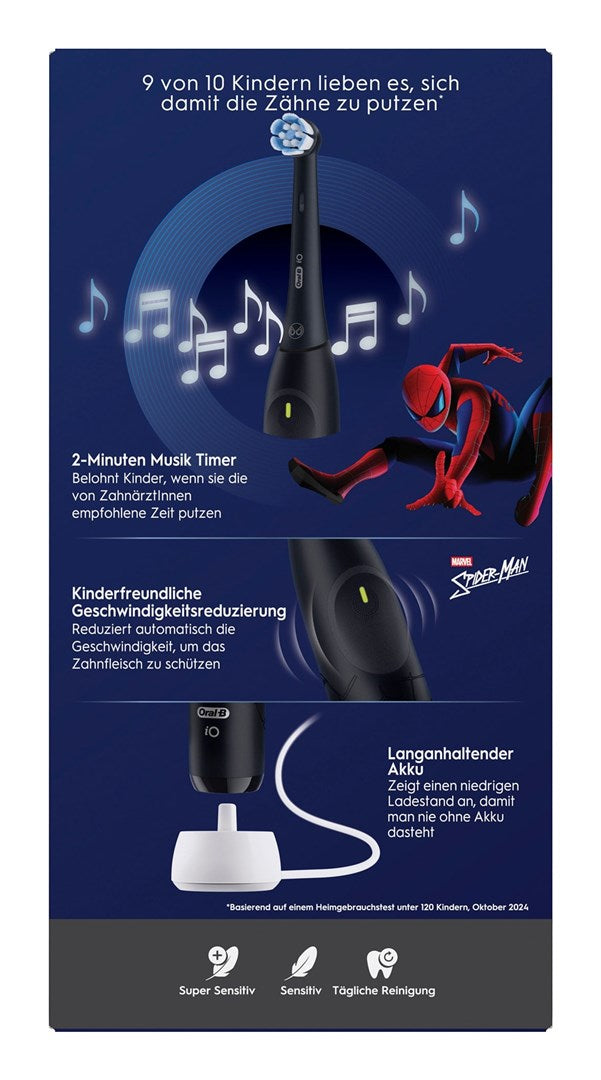 Oral-B iO Kids Spiderman Child Rotating toothbrush Black
