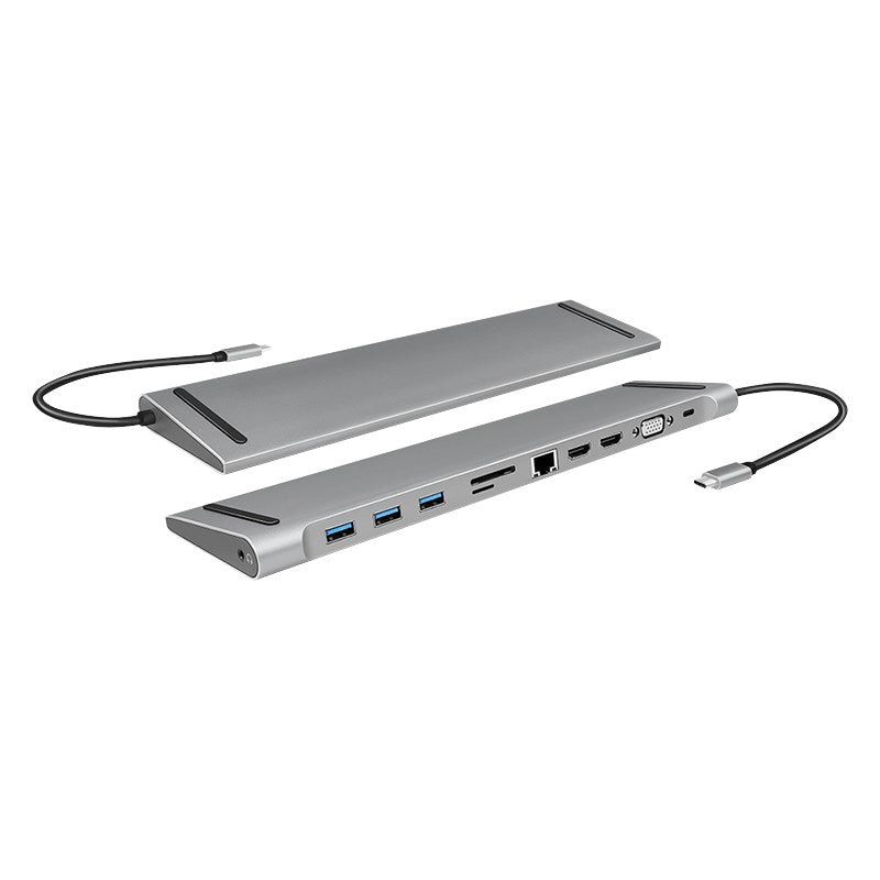LogiLink UA0373 Notebook Docking Station - USB 3.2 Gen 1 Type-C - Aluminum