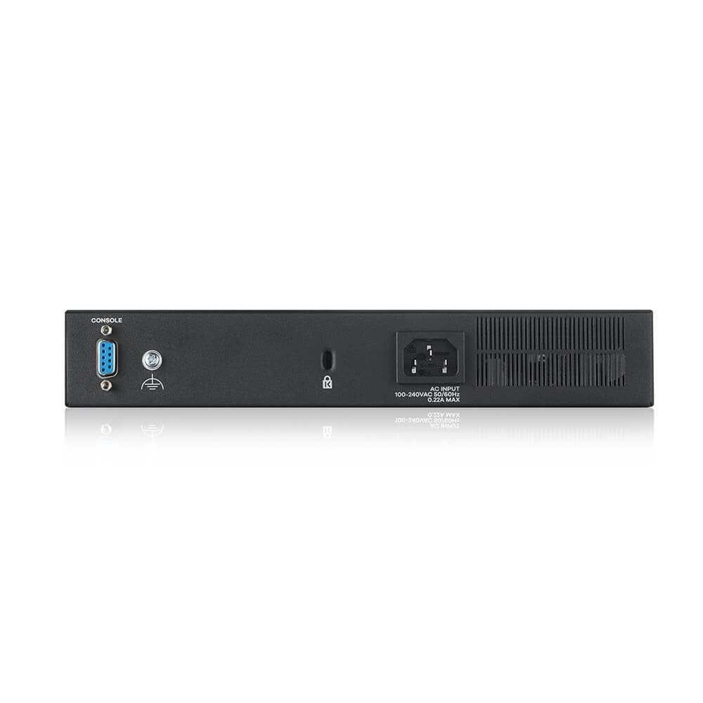 Zyxel GS2220-10 Managed Switch - 8 x 10/100/1000 + 2 x Kombi-Gigabit-SFP - Rack Mountable, Wall Mountable (GS2220-10-EU0101F)