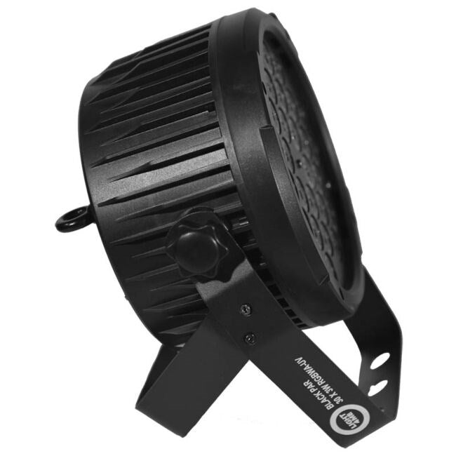 LIGHT4ME BLACK PAR 30x3W RGBA-UV LED spotlight