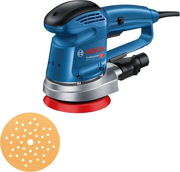 Bosch GEX 34-125 Orbital Sander 340W 12000 RPM Blue