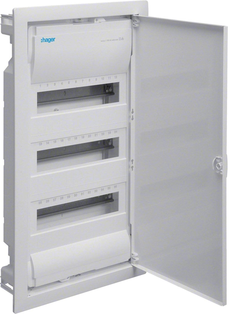 Flush-mounted distribution board 4R/48M cl. II  IP