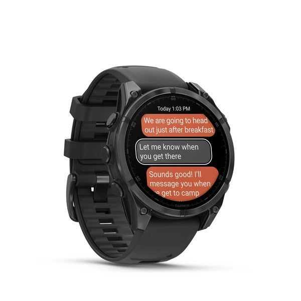 Garmin Fenix 8 - 47 mm Slate Gray Sports Watch Silicone Band