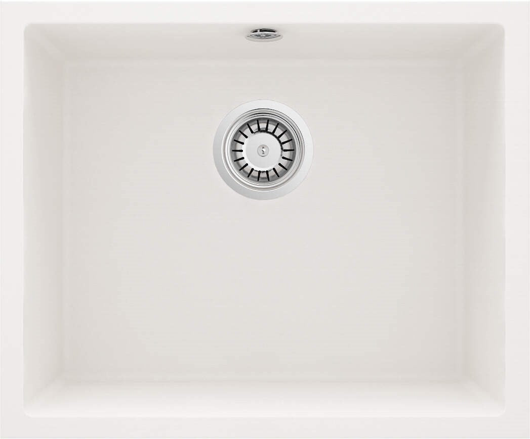 Deante Wall-Hung Granite Sink 49x40 cm Alabaster Corda