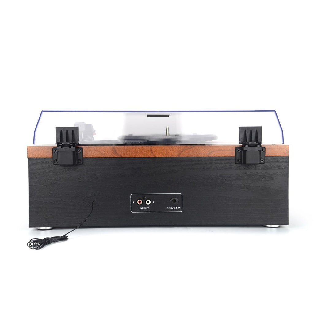 AKAI ATT-14BT Turntable with CD and FM Function Black, Wood