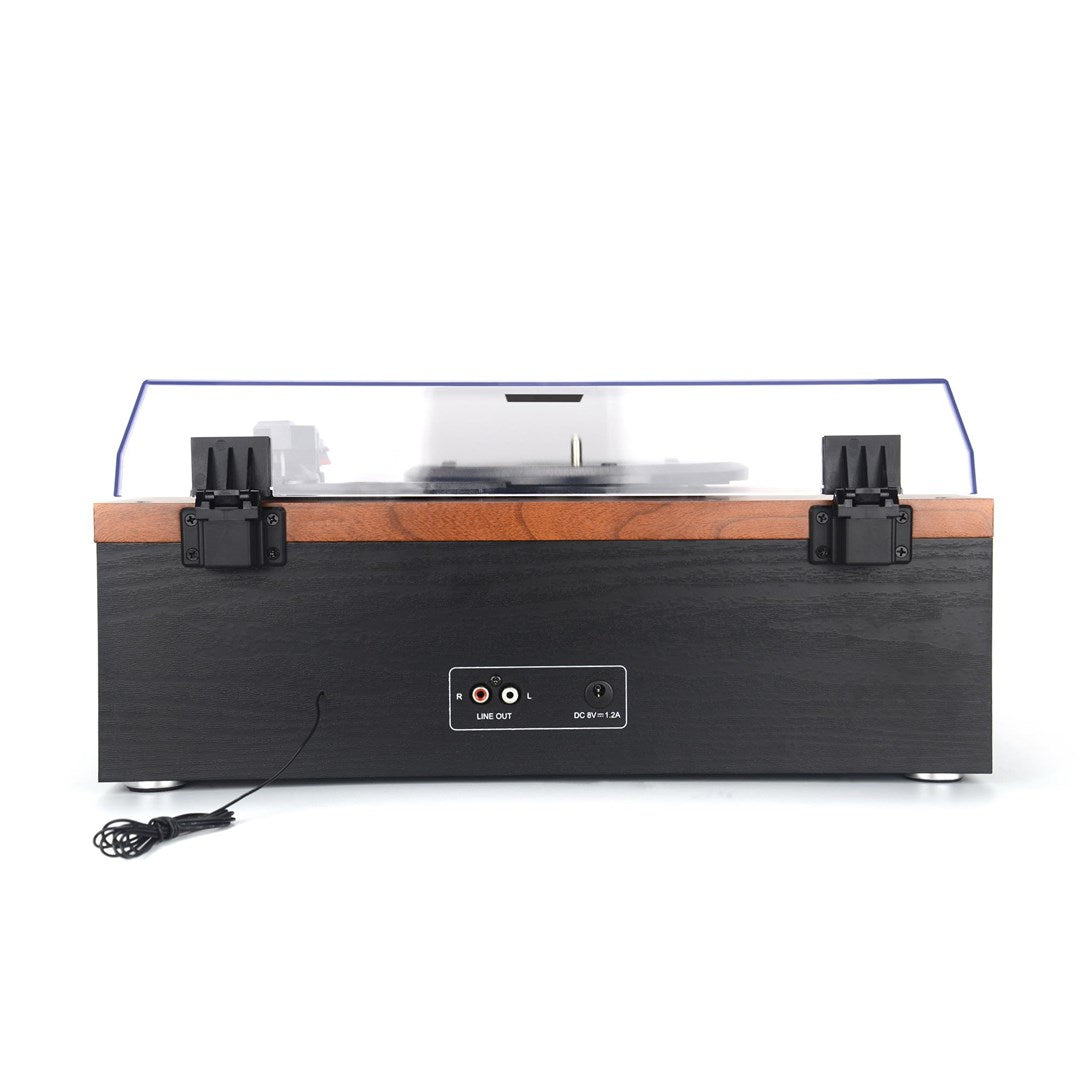 AKAI ATT-14BT Turntable with CD and FM Function Black, Wood