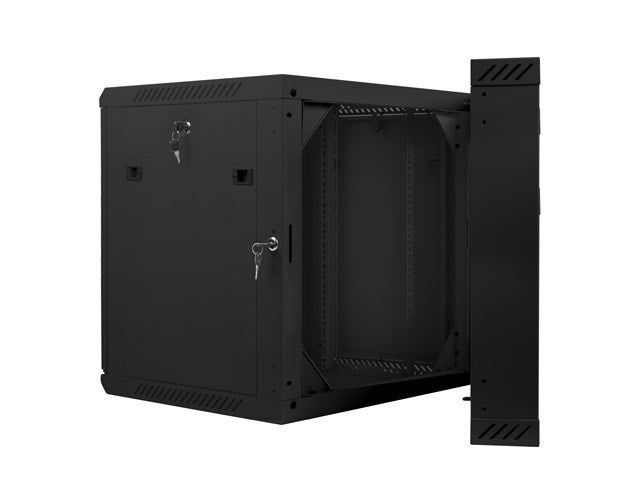 Lanberg WF02-6612-10B 19" 12U Wall-Mounted Rack Cabinet Black