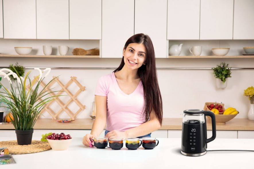ELDOM Electric Kettle 1.7 L 2200W Glass Plastic C530