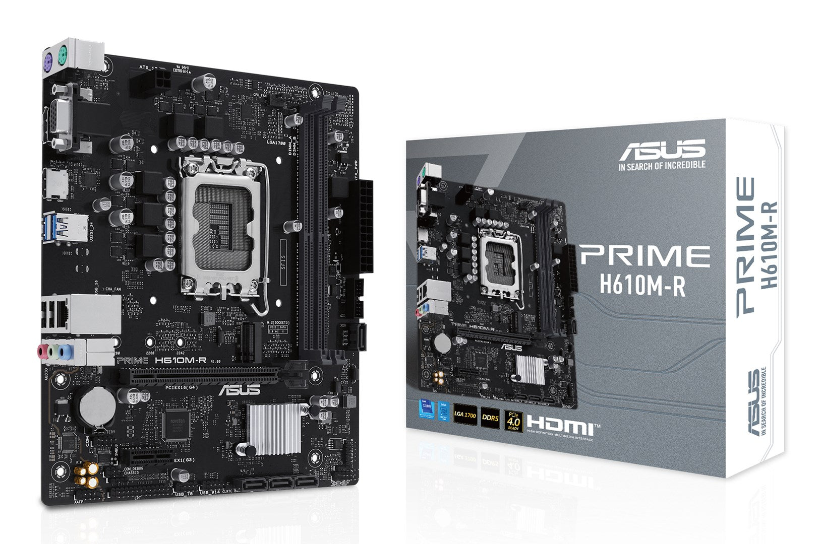 ASUS PRIME H610M-R-SI Intel H610 LGA 1700 Micro ATX Motherboard