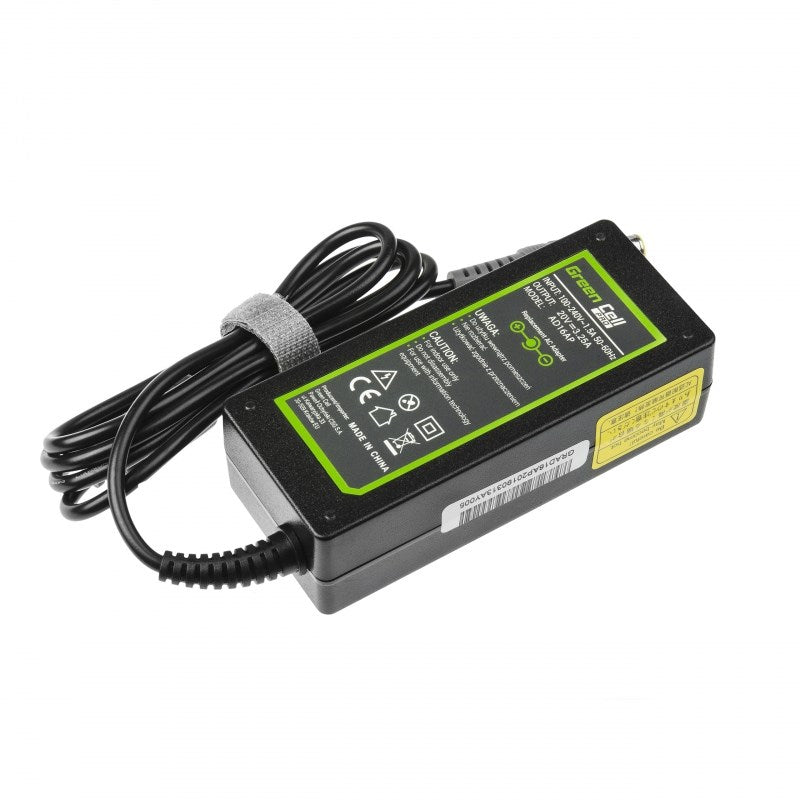 Green Cell AD16AP Power Adapter 65W Indoor, Black