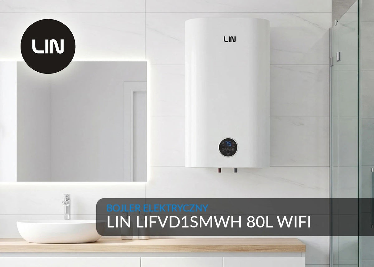 LIN Electric Water Heater 80 L Smart Wi-Fi White LIFVD1SMWH