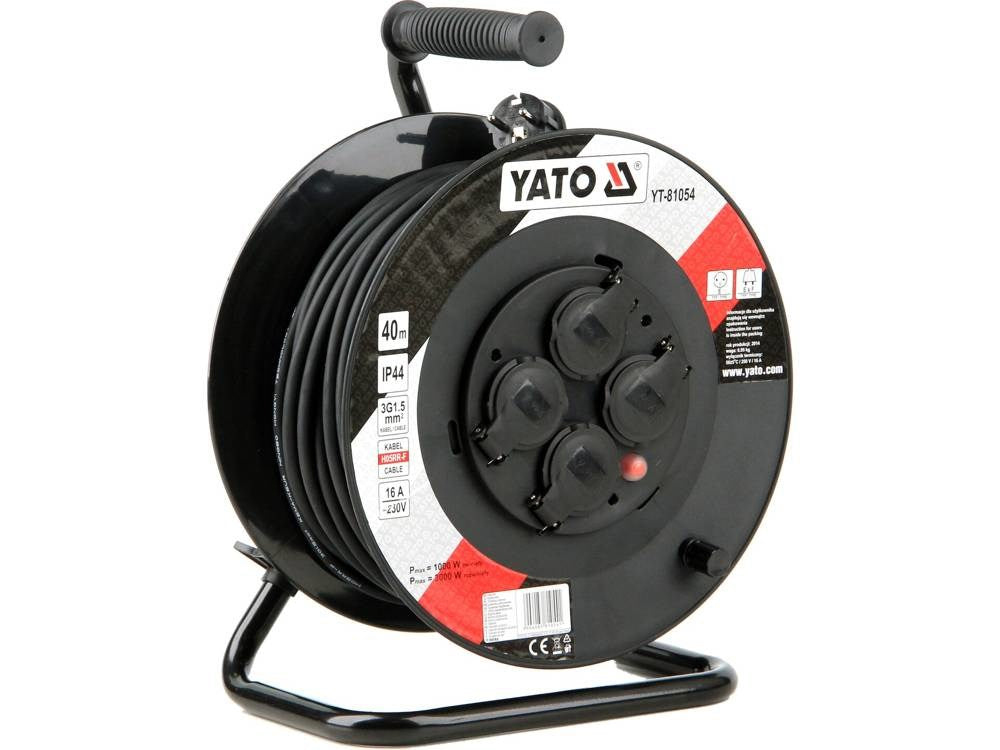 YATO EXTENSION CABLE DRUM 40m 3 x 1.5mm2 IP44 81054