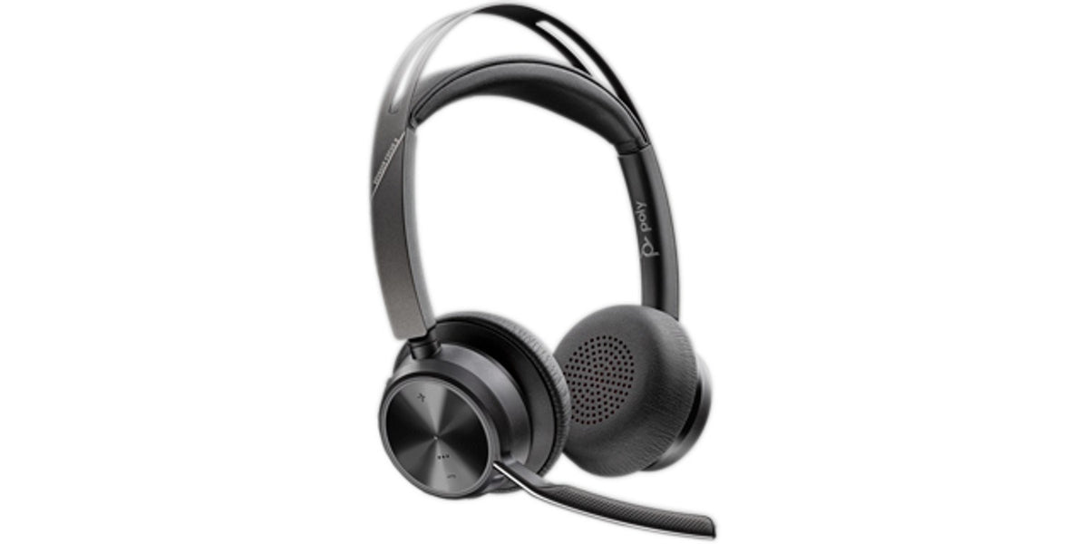 POLY Voyager Focus 2 USB-C Headset + USB-C/A Adapter + Charging Stand 9T9J5AA#AC3