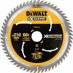 DeWalt Cutting Disc 210 mm 60 Teeth 30 mm Bore 1285445