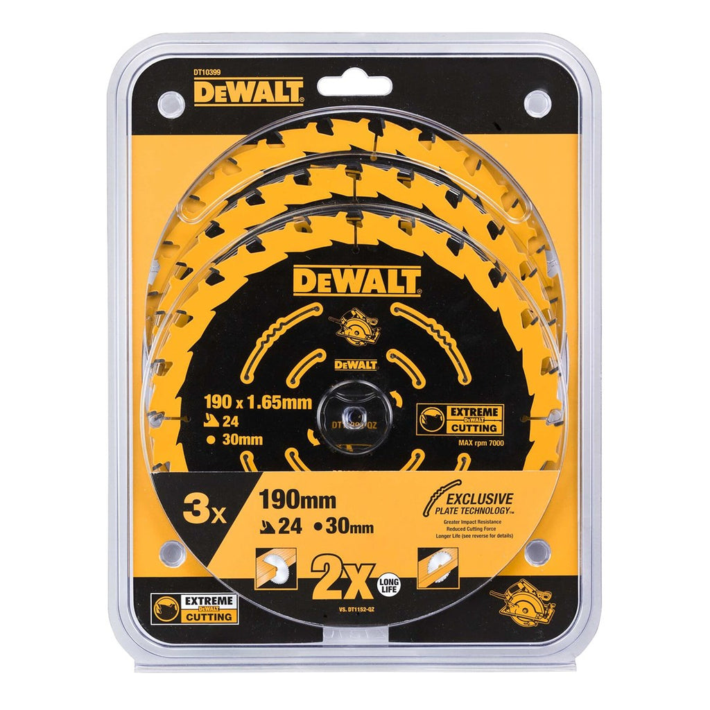 DeWALT Circular Saw Blade 190 mm 24 Teeth - DeWALT DT10399-QZ
