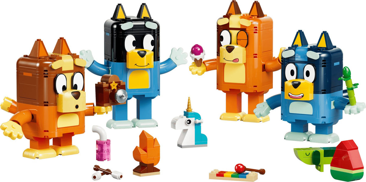 LEGO BLUEY Brick-Built Bluey Family Set, 466 Pieces, Ages 5+, Model 11217