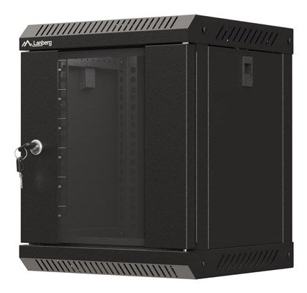 Lanberg Wall Mounted Rack Cabinet 6U IP20 Black WF11-3306-10B