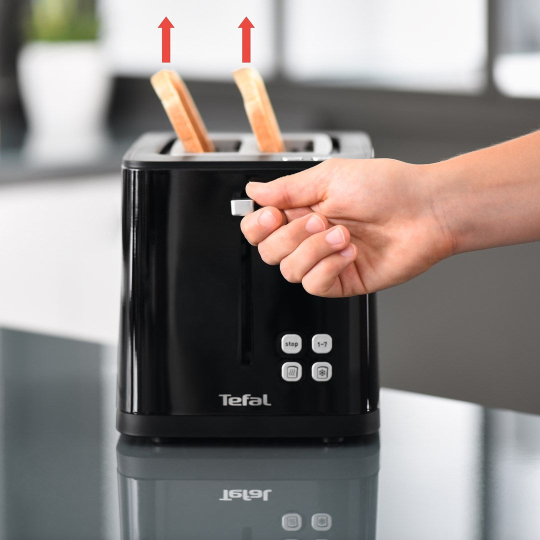 Tefal TT6408 Toaster 2 Slice Black 850 W