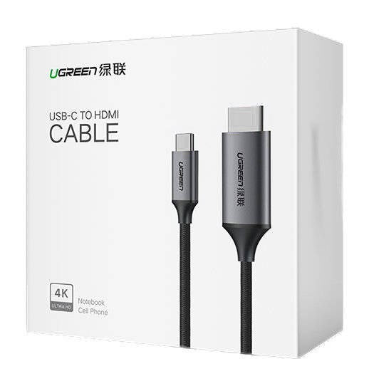 UGREEN USB-C to HDMI Cable, 1.5 m, 4K, Black, Model 50570