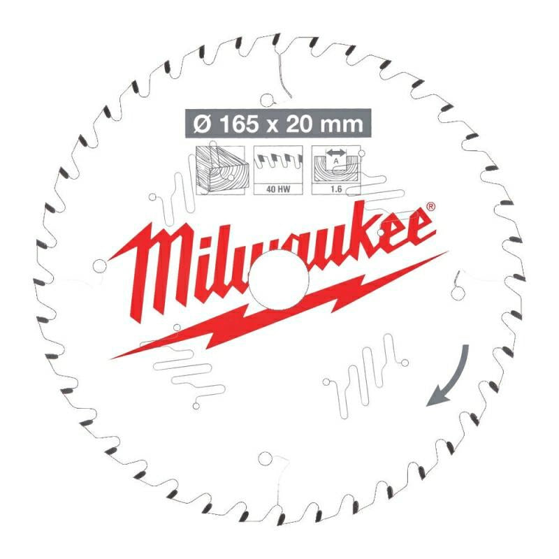 MILWAUKEE Circular Saw Blade 160x20x2.2 mm 48 Teeth 4932471291