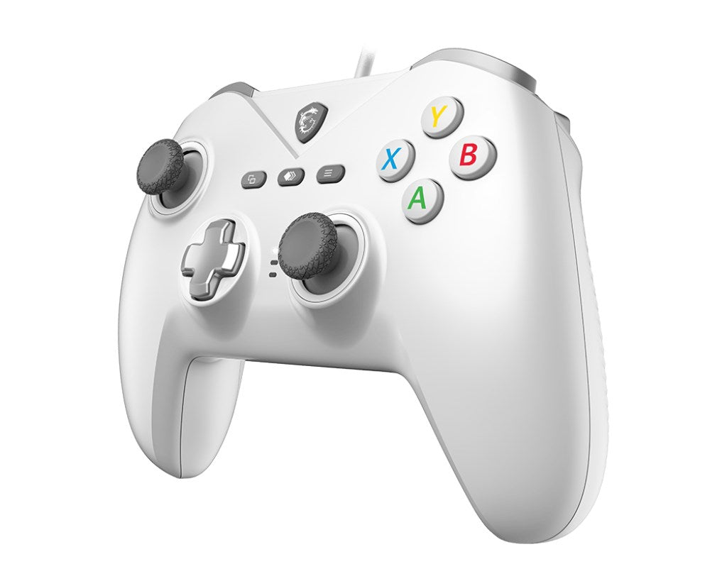 MSI FORCE GC200 WHITE Gaming Controller - USB Gamepad for Android and PC