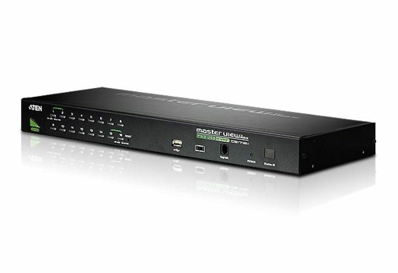 ATEN CS1716A - KVM Switch - PS/2, USB - 16 x KVM ports - Rack mountable (CS1716A-AT-G)