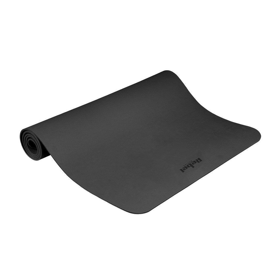 Rebel Gym Mat TPE 200x90 cm 1 cm Thick Black RBA-3159-BK