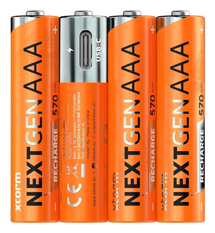 xtorm Rechargeable AAA Battery - 4 Pack - Model XNG3AB4