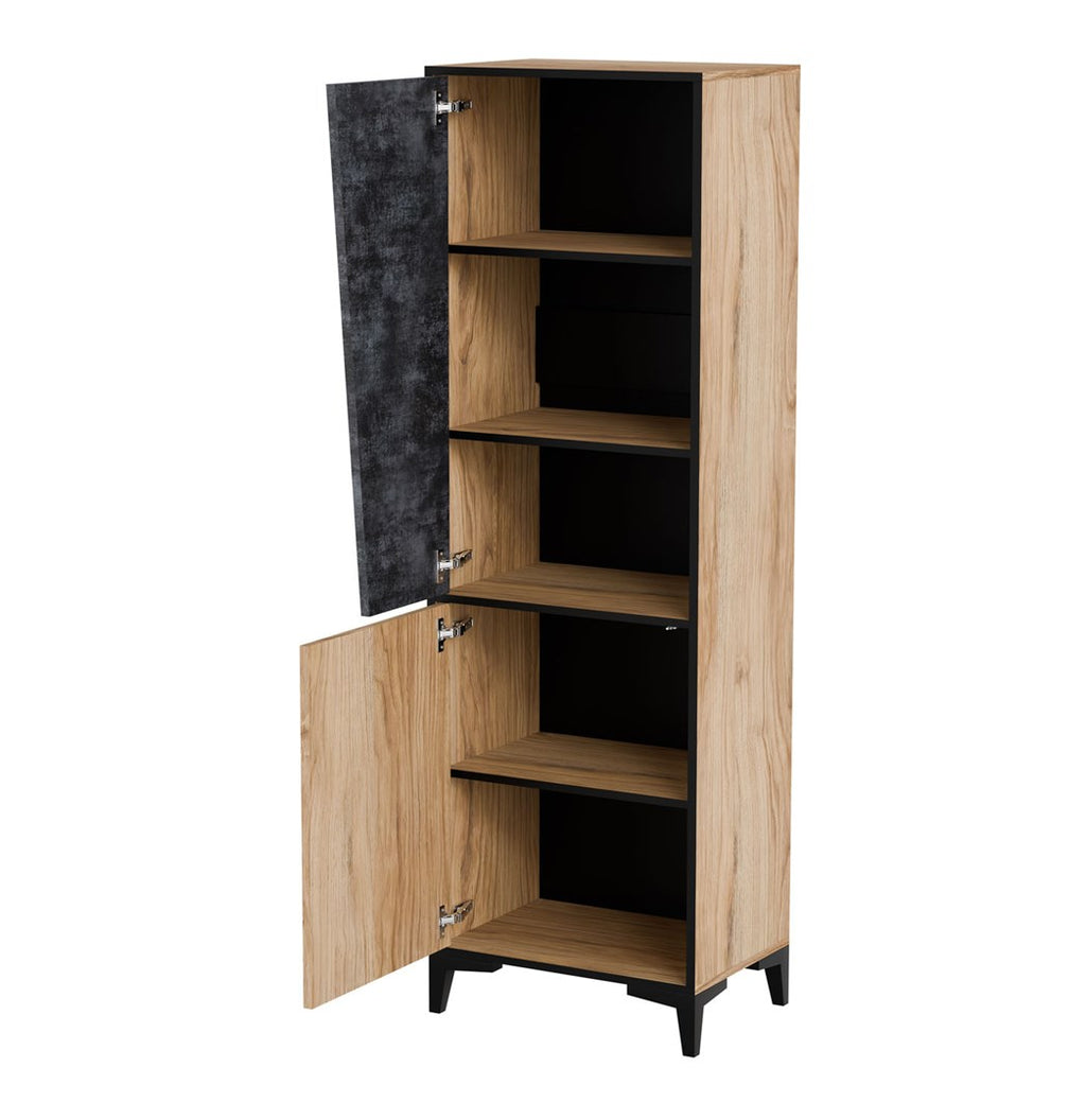 Cama 2D Bookcase OVO 50x38xH182.5 Oak/Concrete
