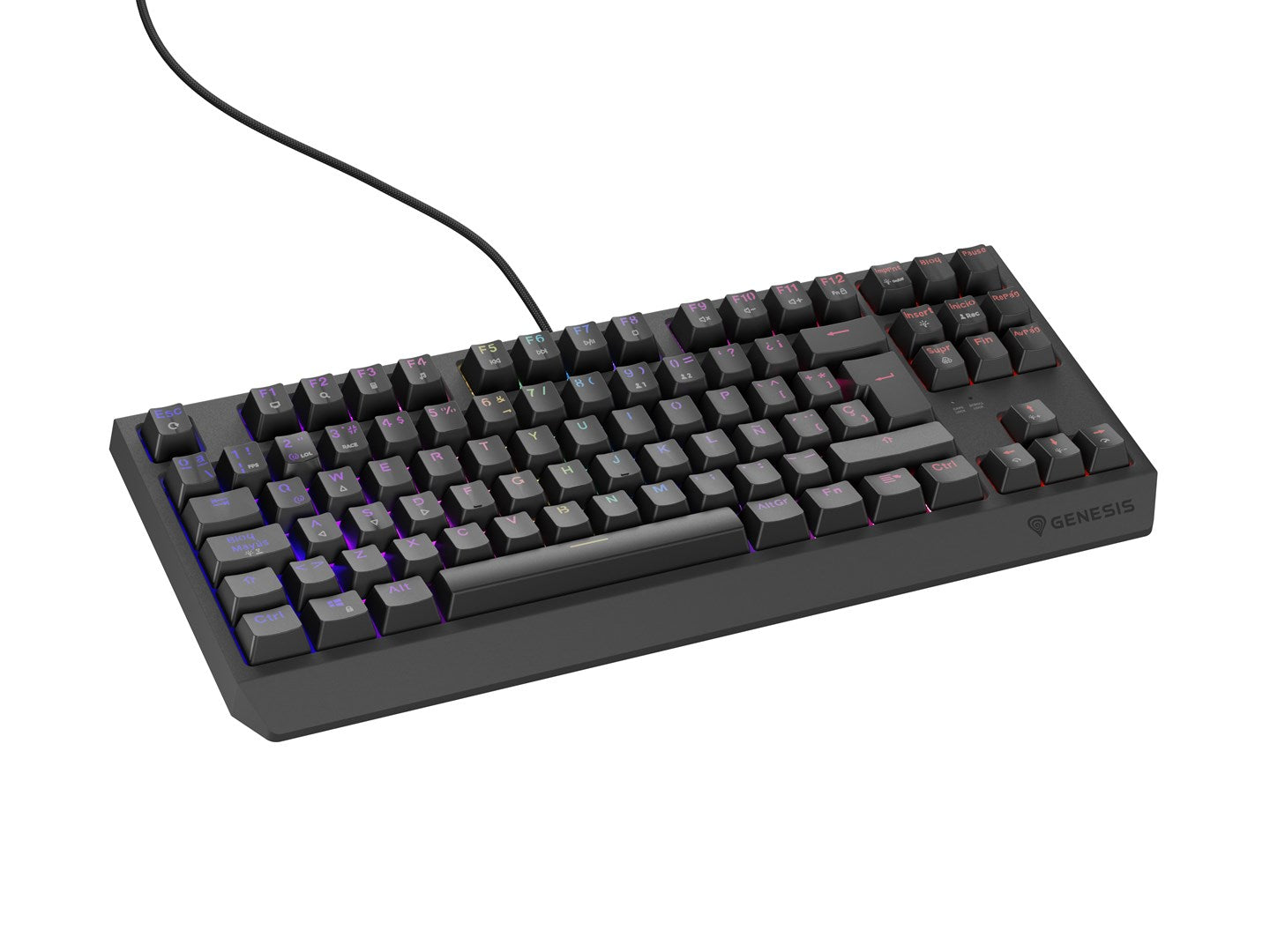 GENESIS Thor 230 TKL Keyboard Gaming USB QWERTY Spanish Black