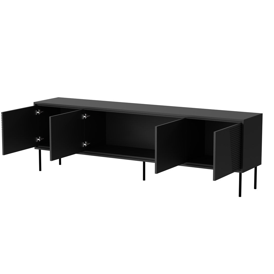 ABI RTV Cabinet 4D 200x38x62 Black Matt