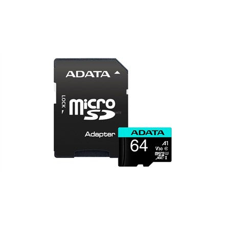 ADATA Premier Pro 64 GB MicroSDXC UHS-I Class 10 | Model AUSDX64GUI3V30SA2-RA1
