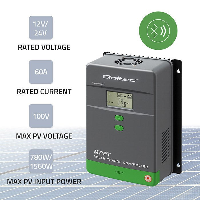 Solar Charger MPPT 60A with Temperature Sensor