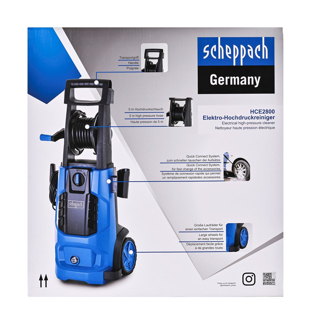 Scheppach High-Pressure Cleaner HCE2800 2400W 180 Bar