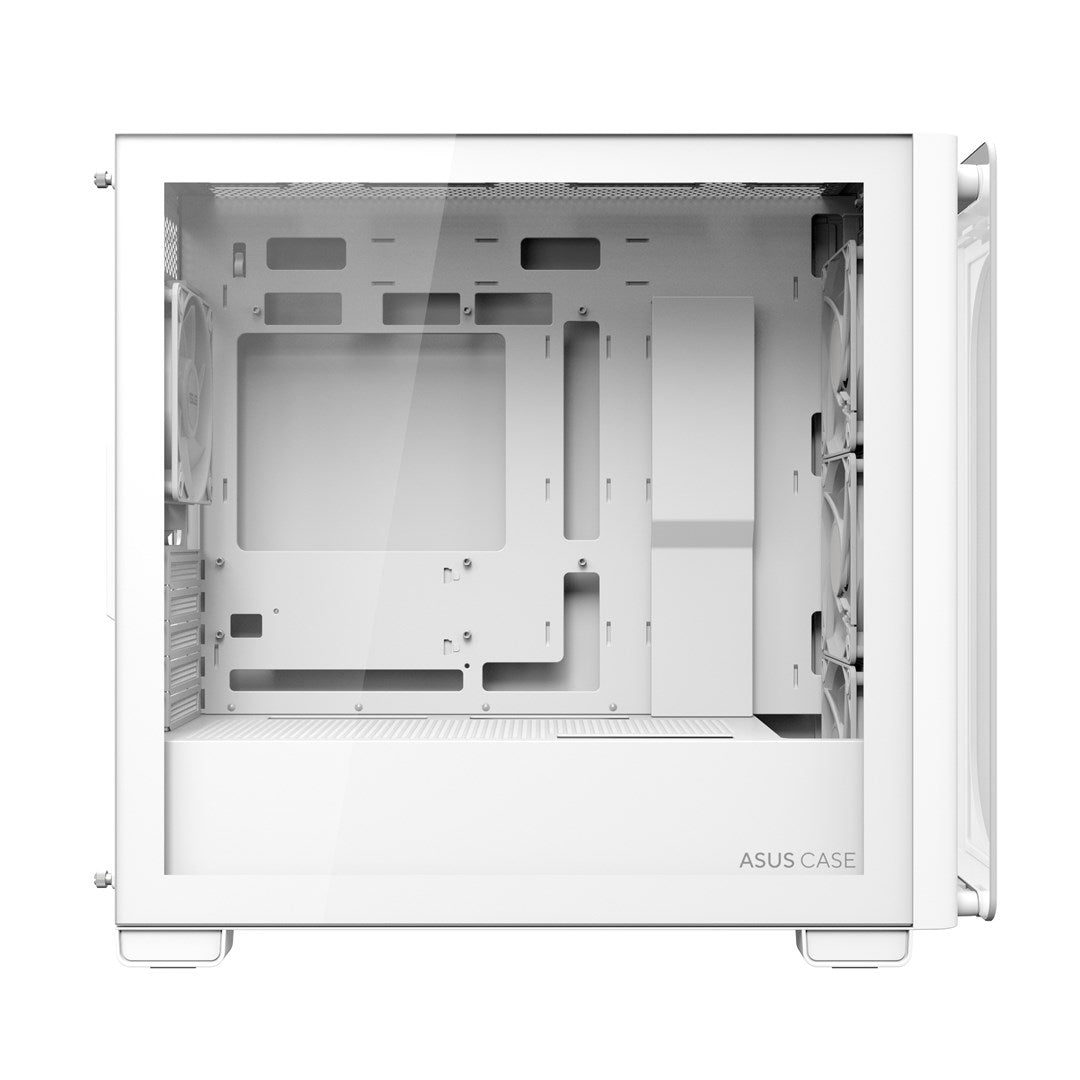 ASUS A23 PLUS - Micro ATX Case - Tempered Glass Side Panel - No Power Supply - White 90DC00K3-B19010