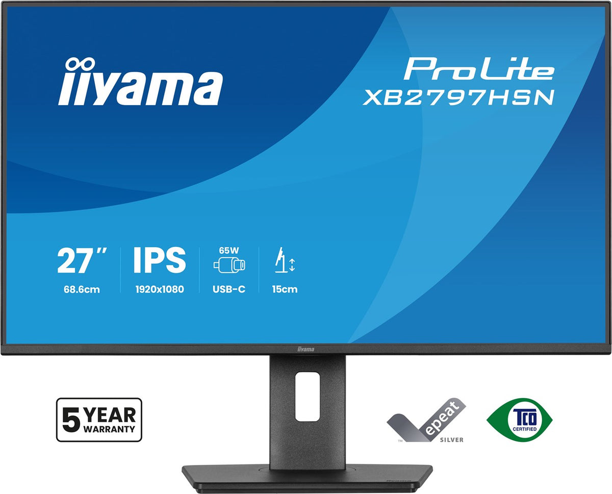 IIYAMA ProLite XB2797HSN-B1 27-inch Full HD LCD Monitor - 1920 x 1080 Resolution