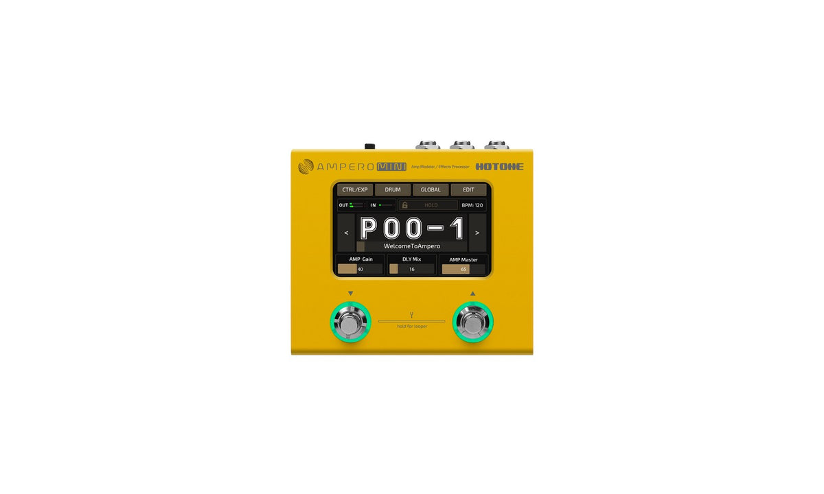Hotone Ampero Mini (Marigold) - Multi-Effect Guitar Pedal - Model HOTMP50MG