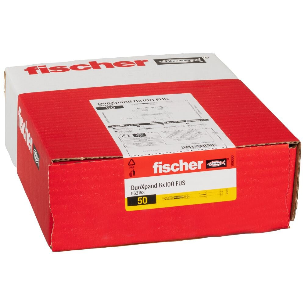 fischer Screw Anchor 50 pcs Expansion 100 mm 1826397