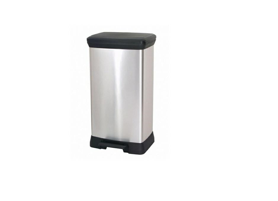 CURVER Pedal Waste Bin 50 L/IML Metallized