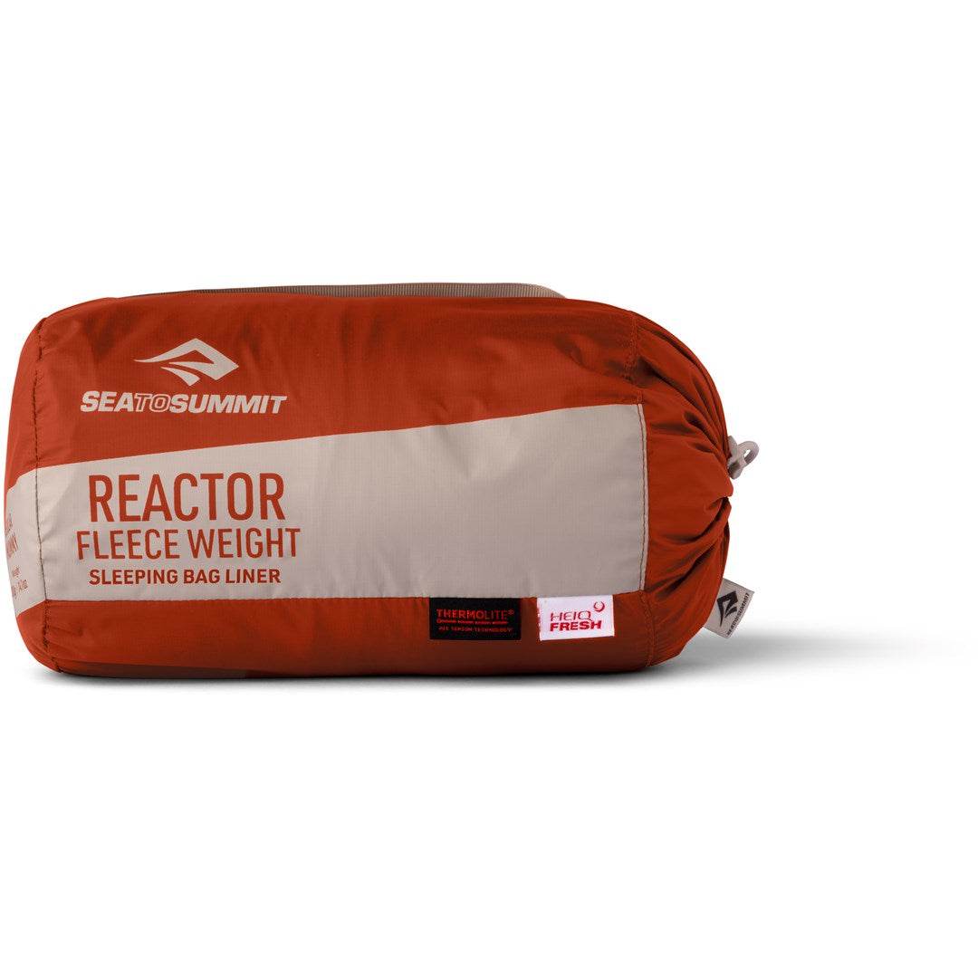 SEA TO SUMMIT Reactor Fleeceweight Liner Long sleeping bag liner  picante red