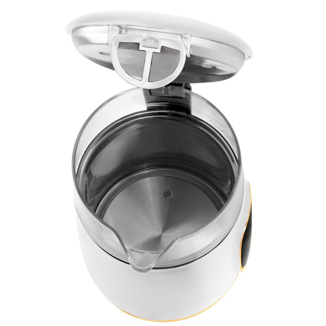 Adler AD 1305WG electric kettle 1.7 L 2200 W Transparent  Gold  White