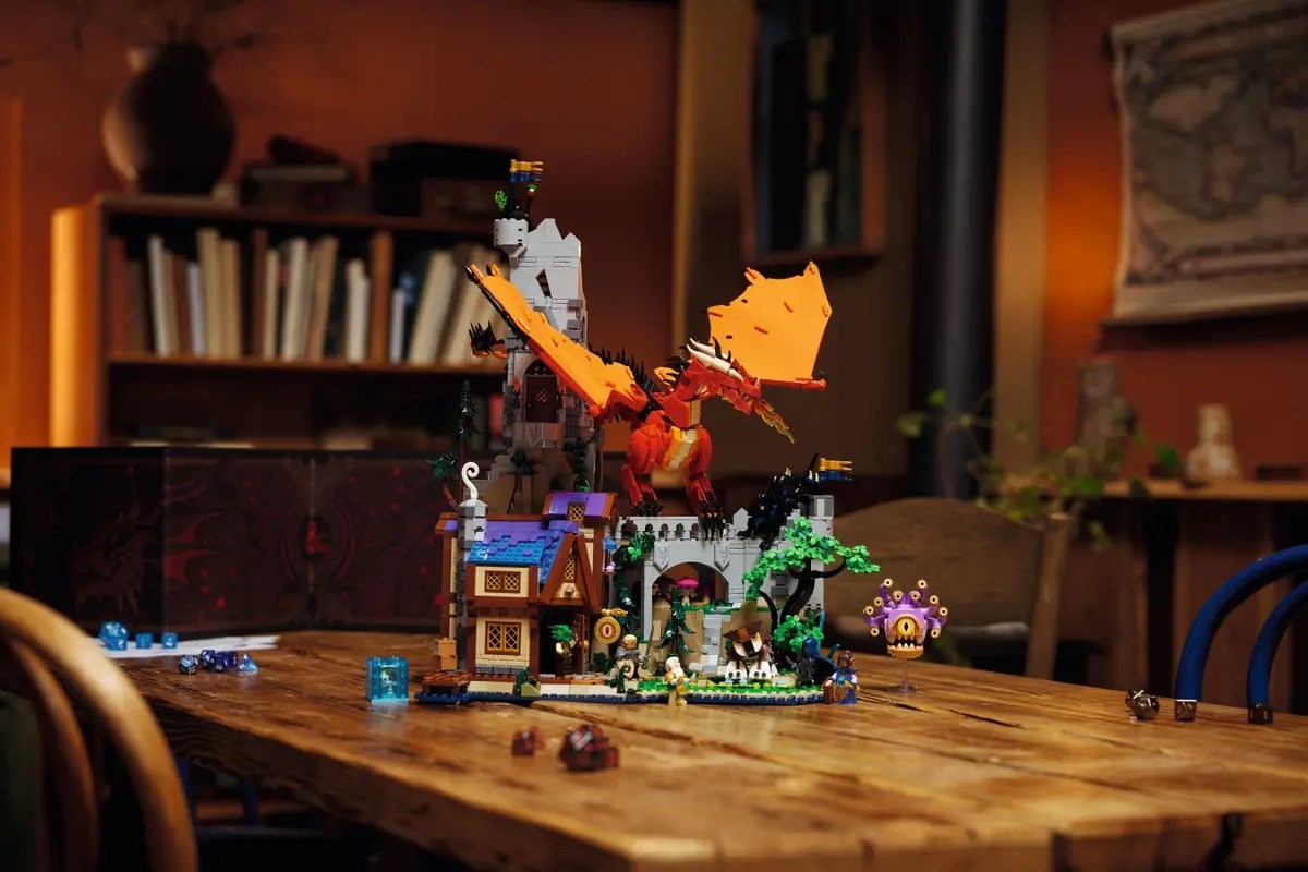 LEGO IDEAS 21348 Dungeons & Dragons: Red Dragon’s Tale Building Blocks 3745 Pieces 18+ Years
